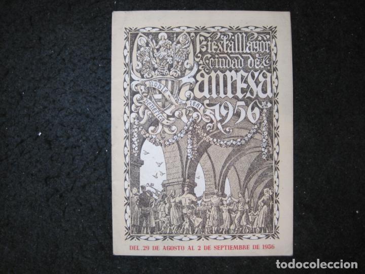 Otros art&iacute;culos de coleccionismo en papel: MANRESA-FIESTA MAYOR-A&Ntilde;O 1956-PROGRAMA ANTIGUO-VER FOTOS-(K-6757)