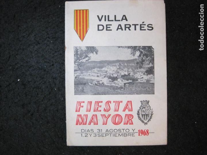 Otros art&iacute;culos de coleccionismo en papel: VILLA DE ARTES-FIESTA MAYOR-PROGRAMA A&Ntilde;O 1968-VER FOTOS-(K-6760)