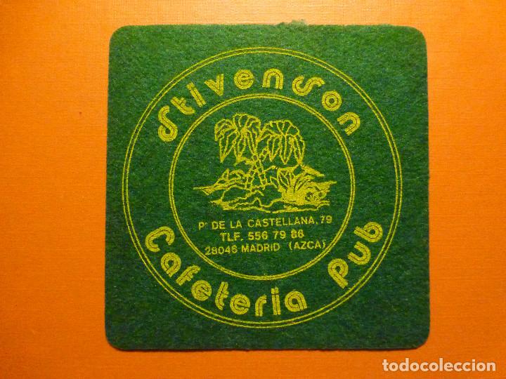 Paper Collecting Others: Posavasos Pubs y Discotecas - Stivenson - Cafeter&iacute;a Pub - Paseo de la Castellana, 79 - Azca - Madrid