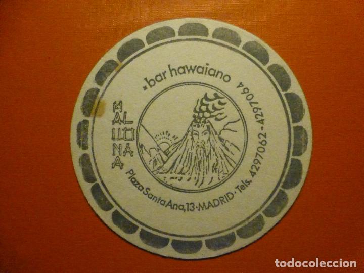 Paper Collecting Others: Posavasos Pub Bar - Mauna Loa - Bar Hawaiano - Plaza Santa Ana, 13, Madrid - Tels.4297062 - 4297064
