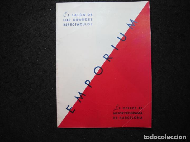 Otros art&iacute;culos de coleccionismo en papel: BARCELONA-SALON EMPORIUM-PROGRAMA DE ESPECTACULOS-VER FOTOS-(K-6886)