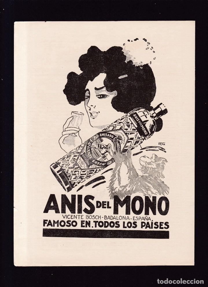 Otros Art&iacute;culos de Coleccionismo en Papel: ANIS DEL MONO - PUBLICIDAD - RECORTE PRENSA 22 ENERO 1922