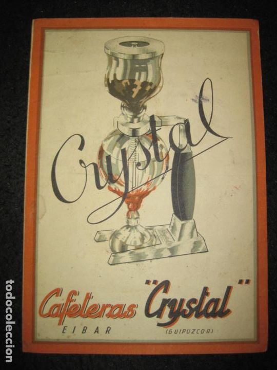 Otros art&iacute;culos de coleccionismo en papel: EIBAR-CAFETERAS CRYSTAL-CATALOGO PUBLICIDAD CAFE-VER FOTOS-(K-6914)