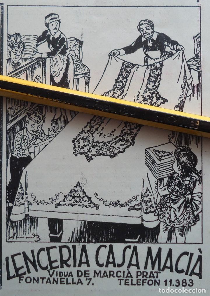 Otros Art&iacute;culos de Coleccionismo en Papel: ilustracion vintage lenceria casa macia barcelona a&ntilde;os 20 art deco publicidad ropa textil cocina