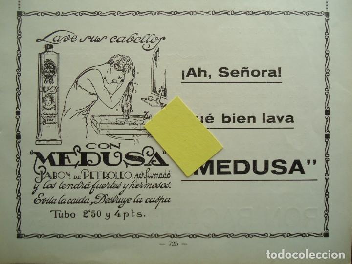 Otros Art&iacute;culos de Coleccionismo en Papel: publicidad vintage a&ntilde;os 20 art deco jabon pelo de petroleo medusa champu drogueria peluqueria