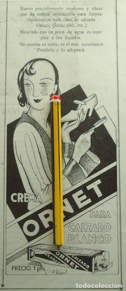 Otros Art&iacute;culos de Coleccionismo en Papel: publicidad vintage art deco a&ntilde;os 20 crema ornet calzado zapato cuero zapateria barcelona