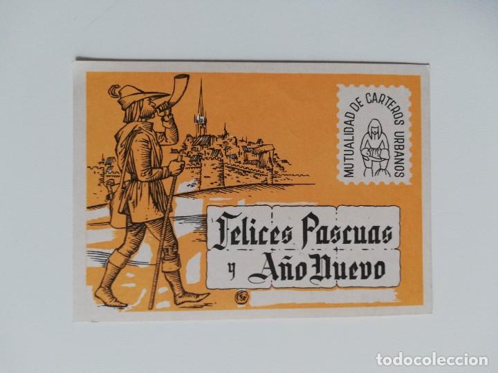 Collectionnisme Papier divers: ANTIGUA FELICITACION NAVIDE&Ntilde;A Y A&Ntilde;O NUEVO CARTEROS URBANOS