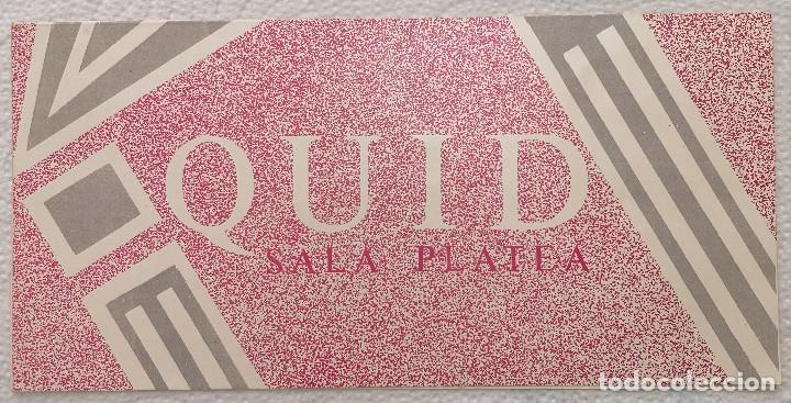 Otros art&iacute;culos de coleccionismo en papel: FLYER QUID SALA PLATEA - TARRAGONA