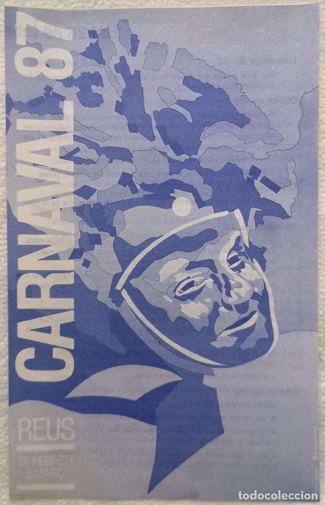 Otros art&iacute;culos de coleccionismo en papel: ENTRADA y FOLLETO PROGRAMA CARNAVAL DE REUS de 1987