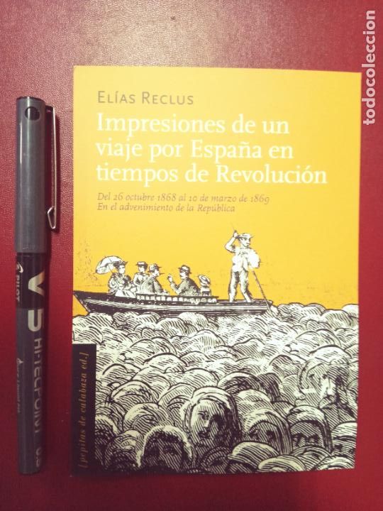 Outros artigos de papel: Postal promoci&oacute;n Impresiones de un viaje por Espa&ntilde;a, El&iacute;as Reclus, Editorial Pepitas de calabaza
