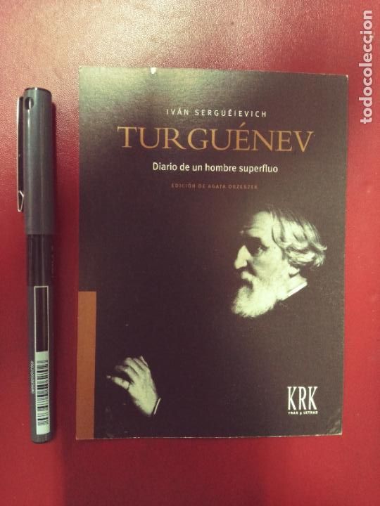 Outros artigos de papel: Postal promoci&oacute;n KRK ediciones: Diario de un hombre superfluo, Turgu&eacute;nev