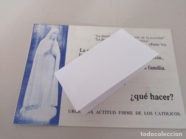 Otros Art&iacute;culos de Coleccionismo en Papel: HOJA VOLANDERA MISA AFIRMACI&Oacute;N VALORES FAMILIA CRISTIANA. A&Ntilde;O 1977 REF. UR EST