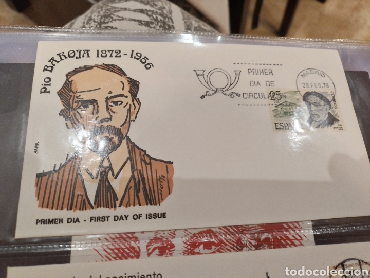 Otros Art&iacute;culos de Coleccionismo en Papel: Sobre Primer dia de circulacion Pio Baroja