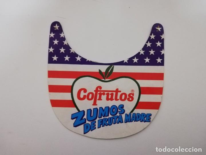 Collectionnisme Papier divers: VISERA DE CARTON PROPAGANDA COFRUTOS ZUMOS DE FRUTA MADRE SIN GOMA