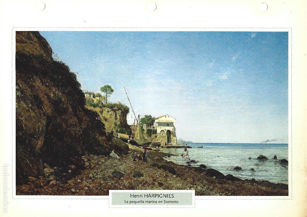 Otros Art&iacute;culos de Coleccionismo en Papel: HENRI HARPIGNIES. LA PEQUE&Ntilde;A MARINA EN SORRENTO. L&Aacute;MINA FICHA PLANETA DeAGOSTINI 2006