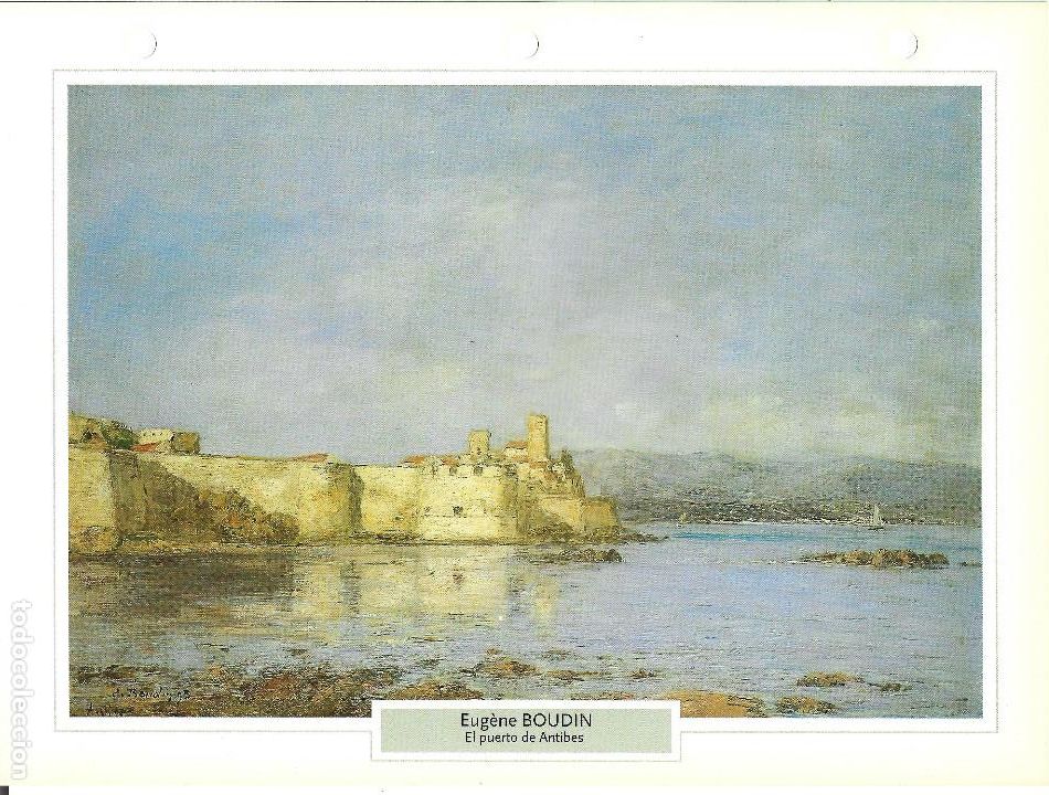 Otros Art&iacute;culos de Coleccionismo en Papel: EUG&Egrave;NE BOUDIN. EL PUERTO DE ANTIBES. L&Aacute;MINA FICHA PLANETA DeAGOSTINI 2006