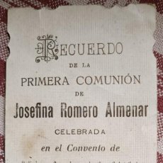 Otros Artículos de Coleccionismo en Papel: RECUERDO PRIMERA COMUNIÓN 1913