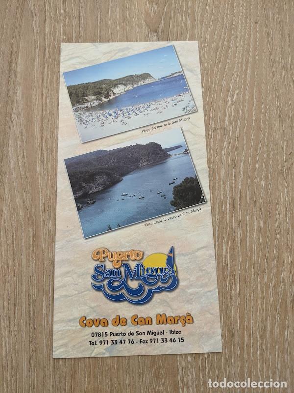 Otros Art&iacute;culos de Coleccionismo en Papel: FOLLETO PUERTO DE SAN MIGUEL COVA DE CAN MAR&Ccedil;&Agrave; IBIZA