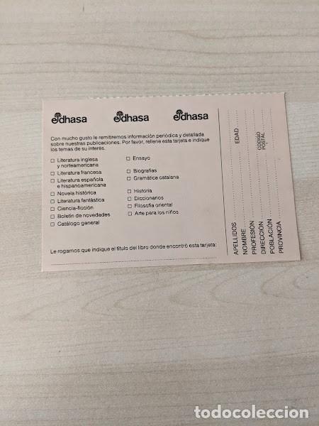 Otros Art&iacute;culos de Coleccionismo en Papel: TARJETA SOLICITUD INFORMACI&Oacute;N EDHASA