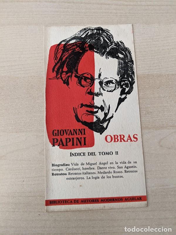 Paper Collecting Others: &Iacute;NDICE TOMO II OBRAS GIOVANNI PAPINI