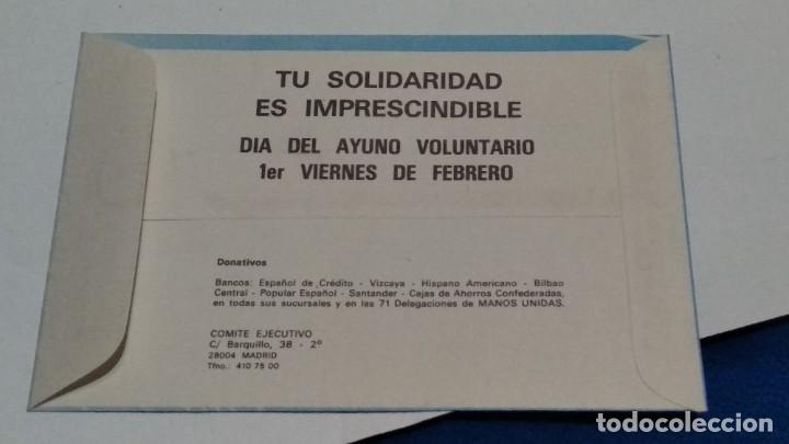 Sammelleidenschaft Andere Papierartikel: SOBRE MANOS UNIDAS CAMPA&Ntilde;A CONTRA EL HAMBRE 1987 COLABORA Y SIEMBRA ESPERANZA - NUEVO