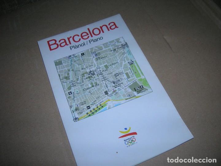 Otros art&iacute;culos de coleccionismo en papel: Pl&agrave;nol / Plano de Barcelona. Olimpiadas '92. Patronat de Turisme. A&ntilde;o 1992. Mide abierto 45 x 37 cm.