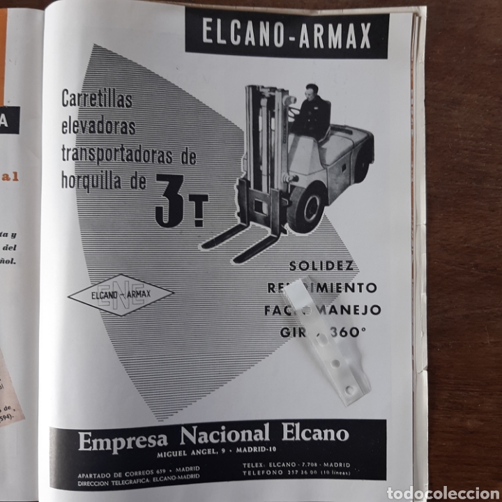 Collectionnisme Papier divers: Publicidad carretillas Eleanor armax de 1962