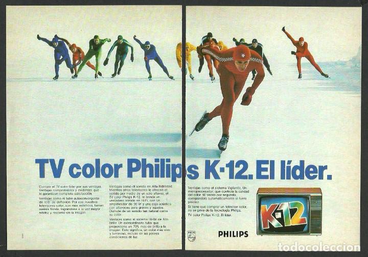 Otros Art&iacute;culos de Coleccionismo en Papel: Recorte Publicitario - Televisi&oacute;n Philips - Publicidad revista prensa peri&oacute;dico antiguo