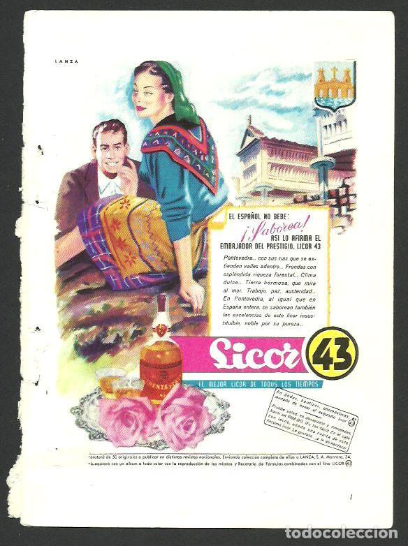 Otros Art&iacute;culos de Coleccionismo en Papel: Recorte Publicitario - Licor 43 - Publicidad revista prensa peri&oacute;dico antiguo