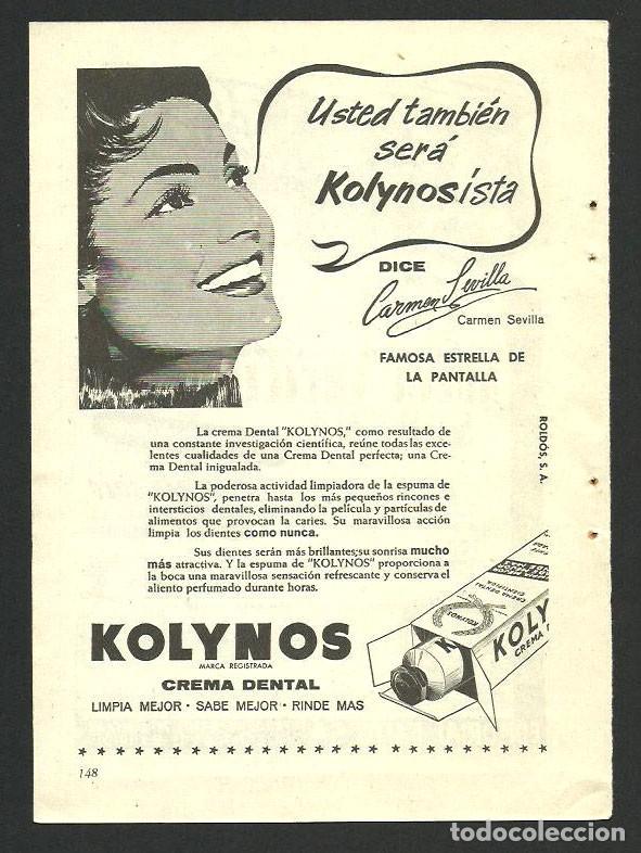 Otros Art&iacute;culos de Coleccionismo en Papel: Recorte Publicitario - Crema dental Kolynos - Publicidad revista prensa peri&oacute;dico antiguo
