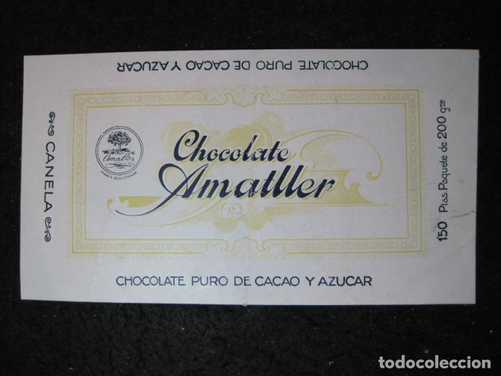 Otros art&iacute;culos de coleccionismo en papel: CHOCOLATE AMATLLER-ENVOLTORIO PAQUETE-VER FOTOS-(K-7054)