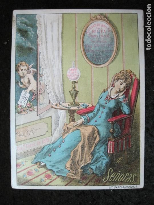Otros art&iacute;culos de coleccionismo en papel: SOCIEDAD DE BAILES NINFA GRACIENSE-BAILE SE&Ntilde;ORAS-A&Ntilde;O 1879-VER FOTOS-(95.179)