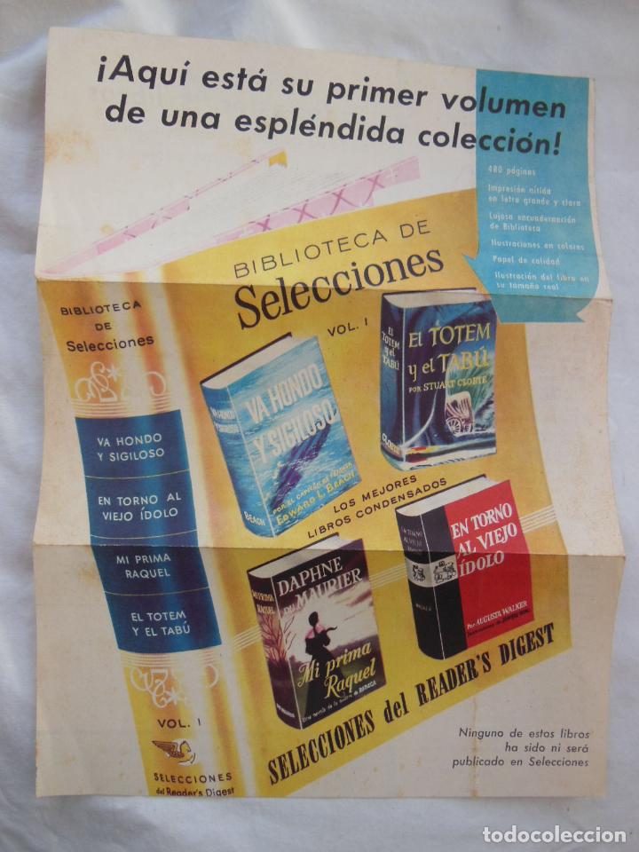 Outros artigos de papel: Folleto Publicidad : BIBLIOTECA SELECCIONES