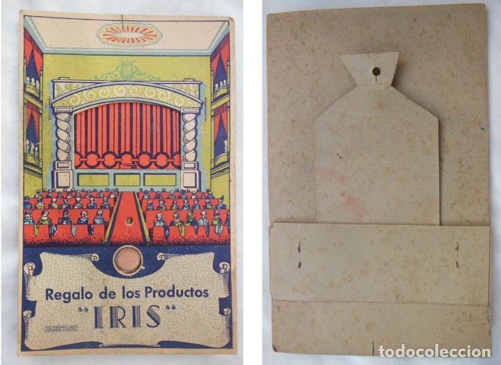 Outros artigos de papel: Publicidad con movimiento: REGALO DE LOS PRODUCTOS IRIS