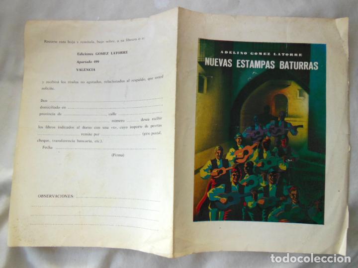 Outros artigos de papel: Folleto Publcidad : NUEVAS ESTAMPAS BATURRAS. GOMEZ LATORRE Adelino