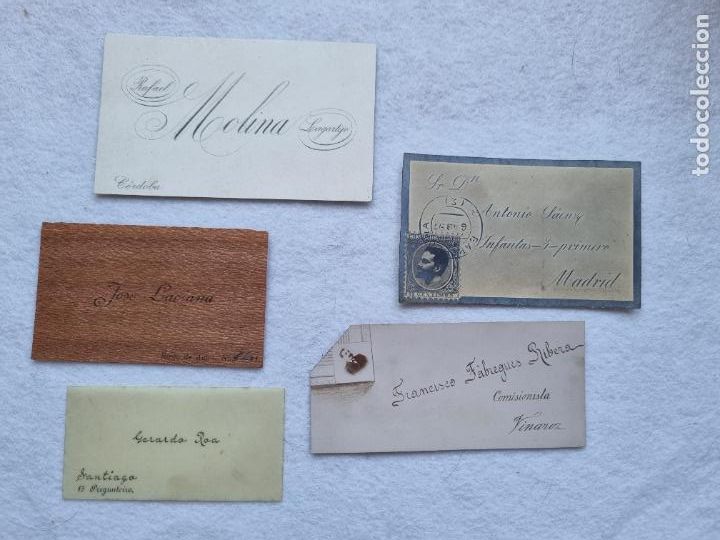 Otros Art&iacute;culos de Coleccionismo en Papel: CURIOSO LOTE TARJETAS DE VISITA ESPECIALES V2