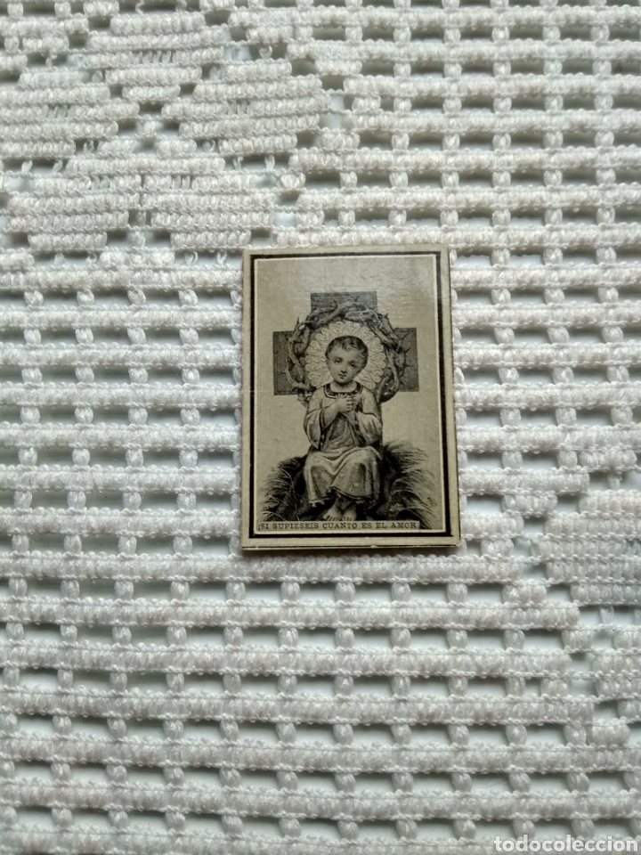 Otros art&iacute;culos de coleccionismo en papel: PEQUE&Ntilde;A ESTAMPA NI&Ntilde;O JES&Uacute;S.SI SUPIESEIS CUANTO ES EL AMOR. 1928