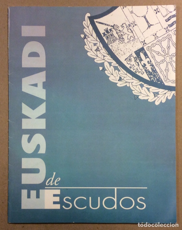 Altri oggetti di carta: ESCUDOS DE EUSKADI. CARPETA CON 14 L&Aacute;MINAS CON ESCUDOS DE EUSKAL HERRIA.