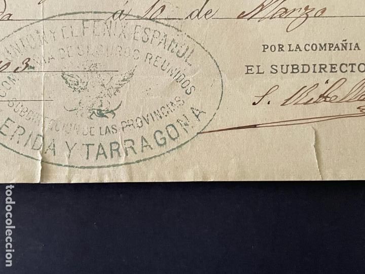 Otros art&iacute;culos de coleccionismo en papel: DOCUMENTO LA UNION Y EL FENIX ESPA&Ntilde;OLA - Foto 3