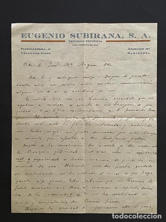 Otros Art&iacute;culos de Coleccionismo en Papel: DOCUMENTO - EUGENIO SUBIRANA, SA - EDITORIAL PONTIFICIA