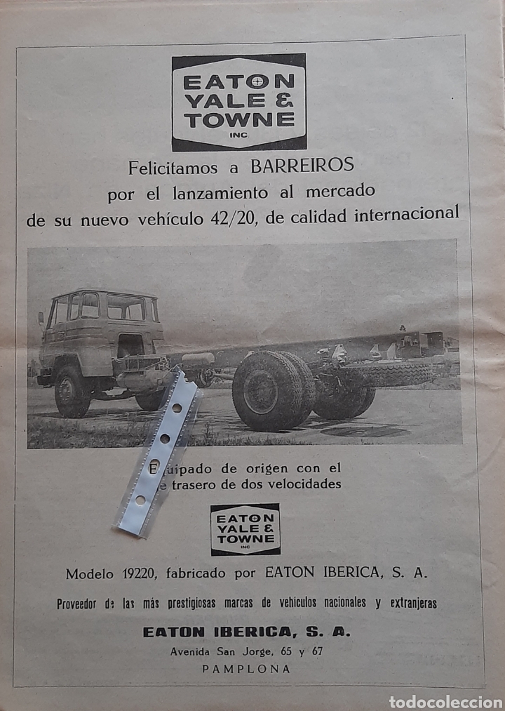 Outros artigos de papel: Publicidad camion barreiros 42.20 de 1969