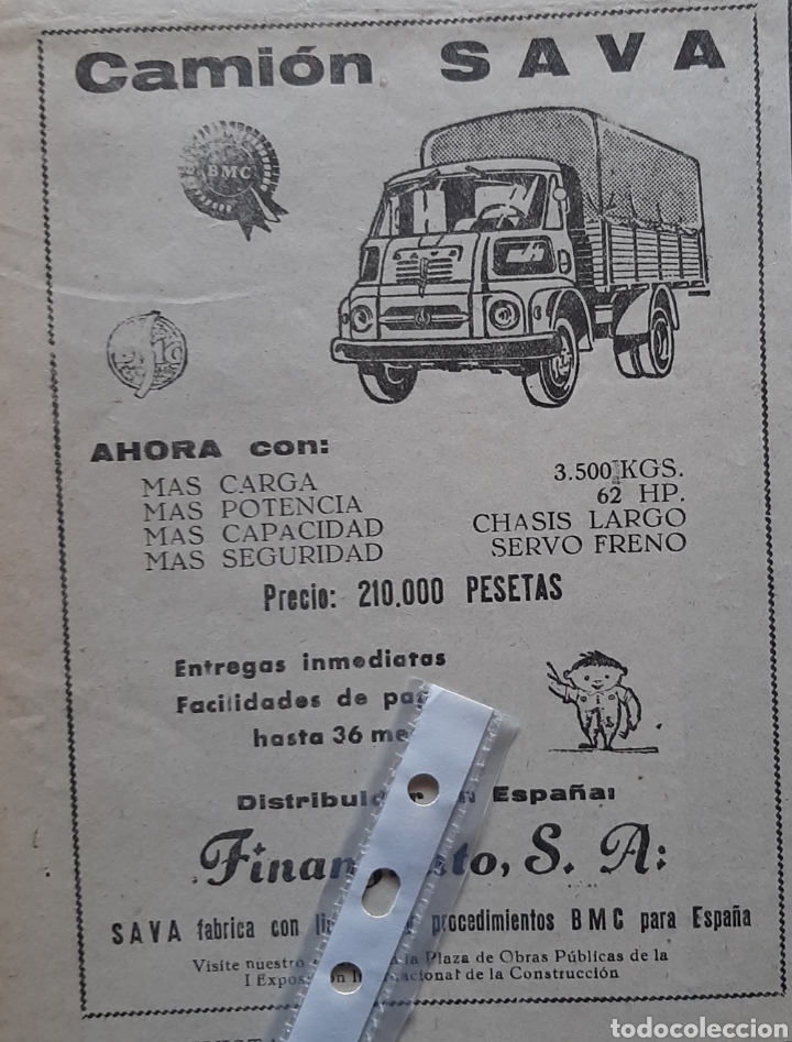 Outros artigos de papel: Publicidad camion sava finanzauto de 1962