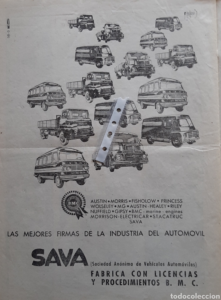 Outros artigos de papel: Publicidad camion furgoneta sava de 1962