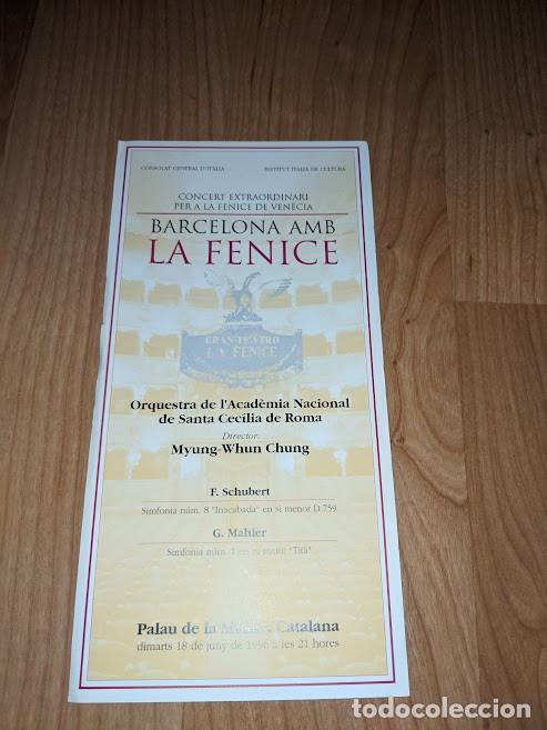 Paper Collecting Others: FOLLETO BARCELONA AMB LA FENICE