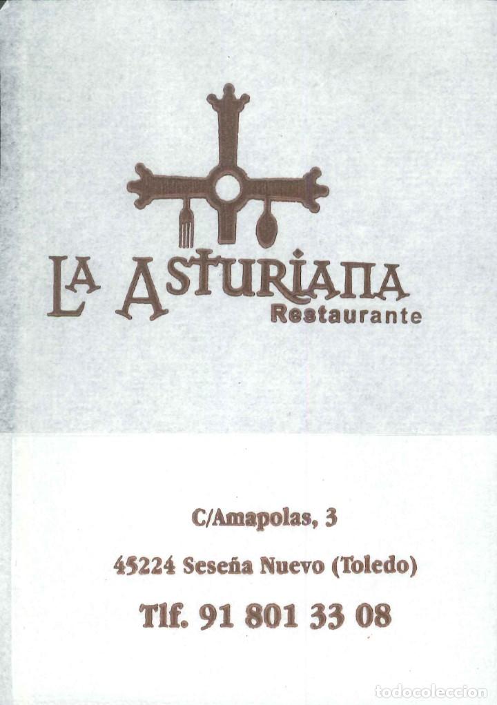 Outros artigos de papel: SERVILLETA PAPEL - RESTAURANTE LA ASTURIANA - SESE&Ntilde;A NUEVO (TOLEDO)