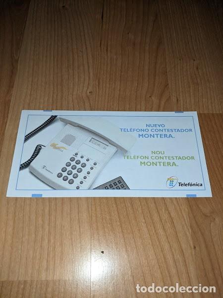 Paper Collecting Others: FOLLETO TEL&Eacute;FONO CONTESTADOR MONTERA TELEF&Oacute;NICA