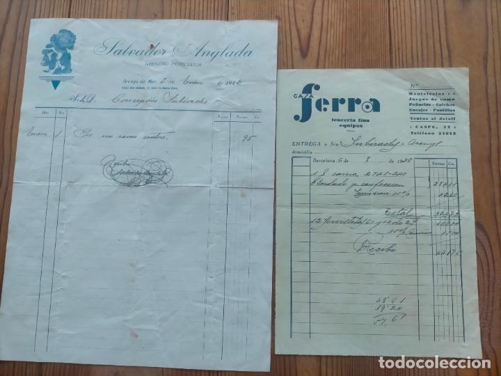 Outros artigos de papel: CASA FERRA LENCER&Iacute;A FINA EQUIPOS ALBAR&Aacute;N ENTREGA SALVADOR ANGLADA JARDINERO HORTICULTOR FACTURA