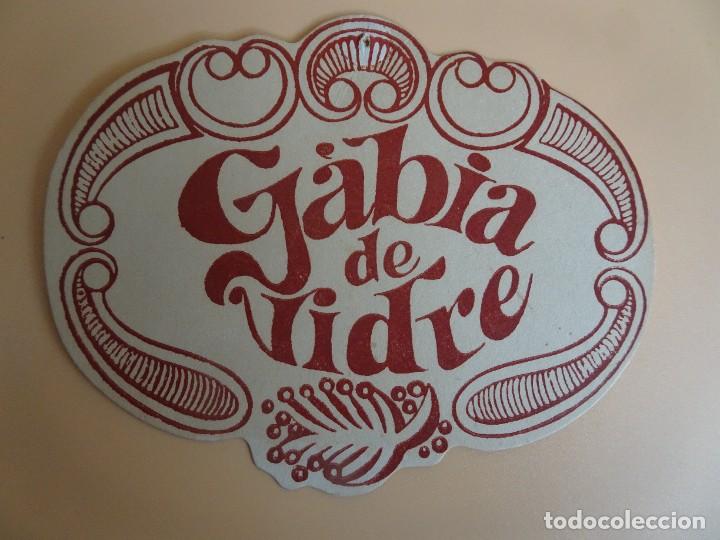 Otros art&iacute;culos de coleccionismo en papel: ANTIGUO POSAVASOS , GABIA DE VIDRE, BARCELONA