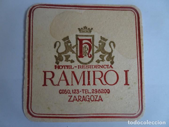 Otros art&iacute;culos de coleccionismo en papel: POSAVASOS HOTEL RAMIRO I, ZARAGOZA, VER FOTOS