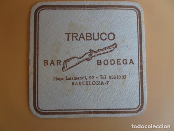 Otros art&iacute;culos de coleccionismo en papel: POSAVASOS TRABUCO BAR BODEGA , BARCELONA